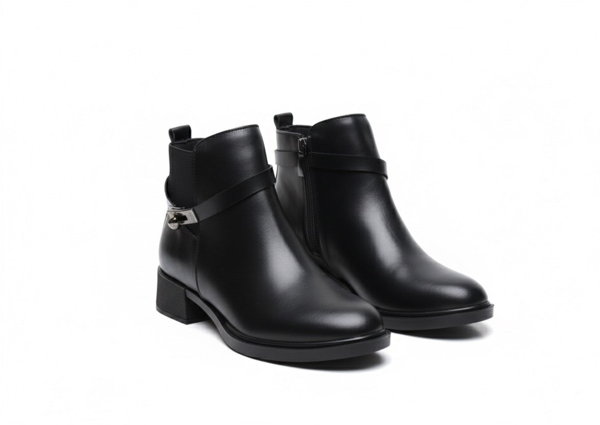 Bottines Courtes Détail Métallique