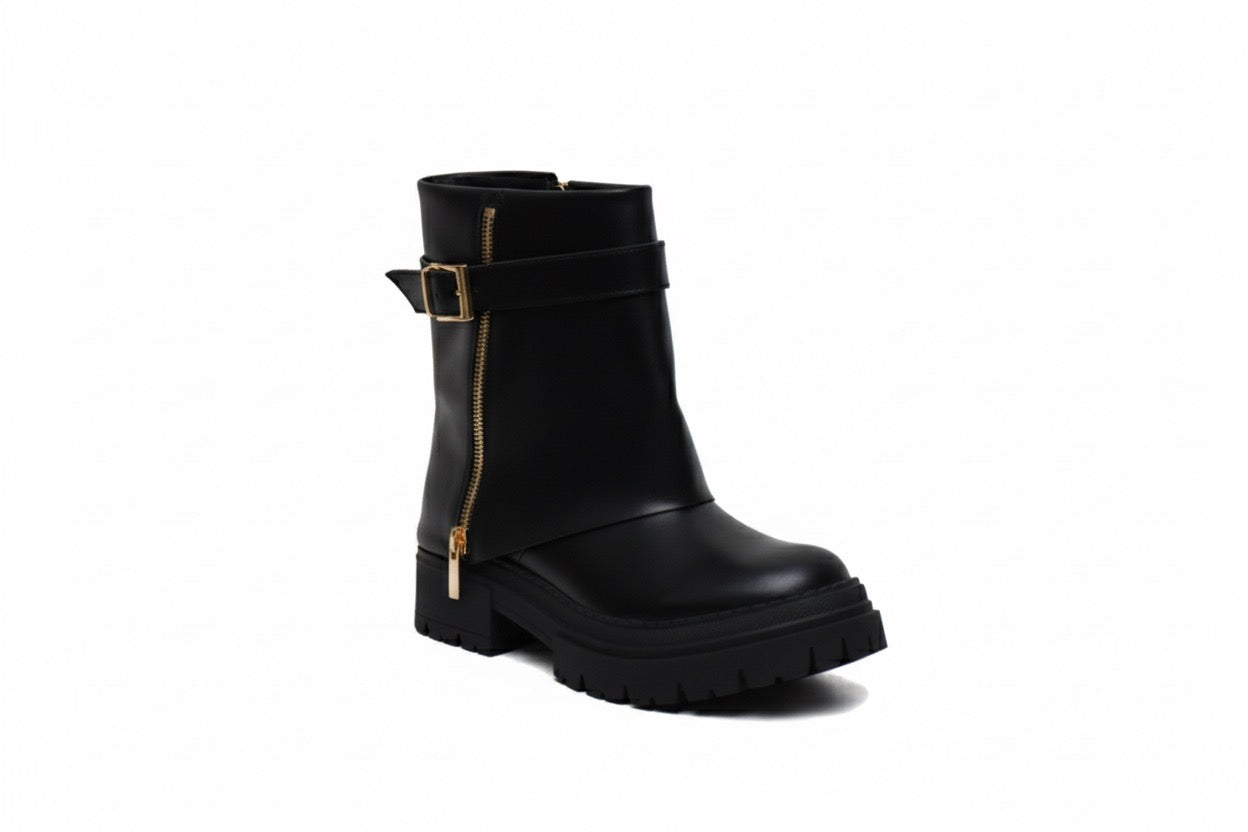 Bottes noir chunky pour femmes