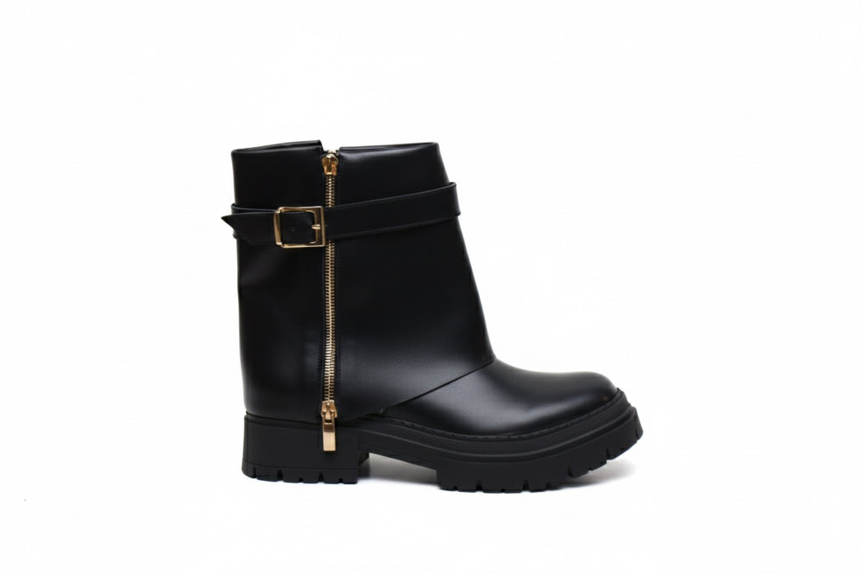 Bottes noir chunky pour femmes