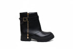 Bottes noir chunky pour femmes