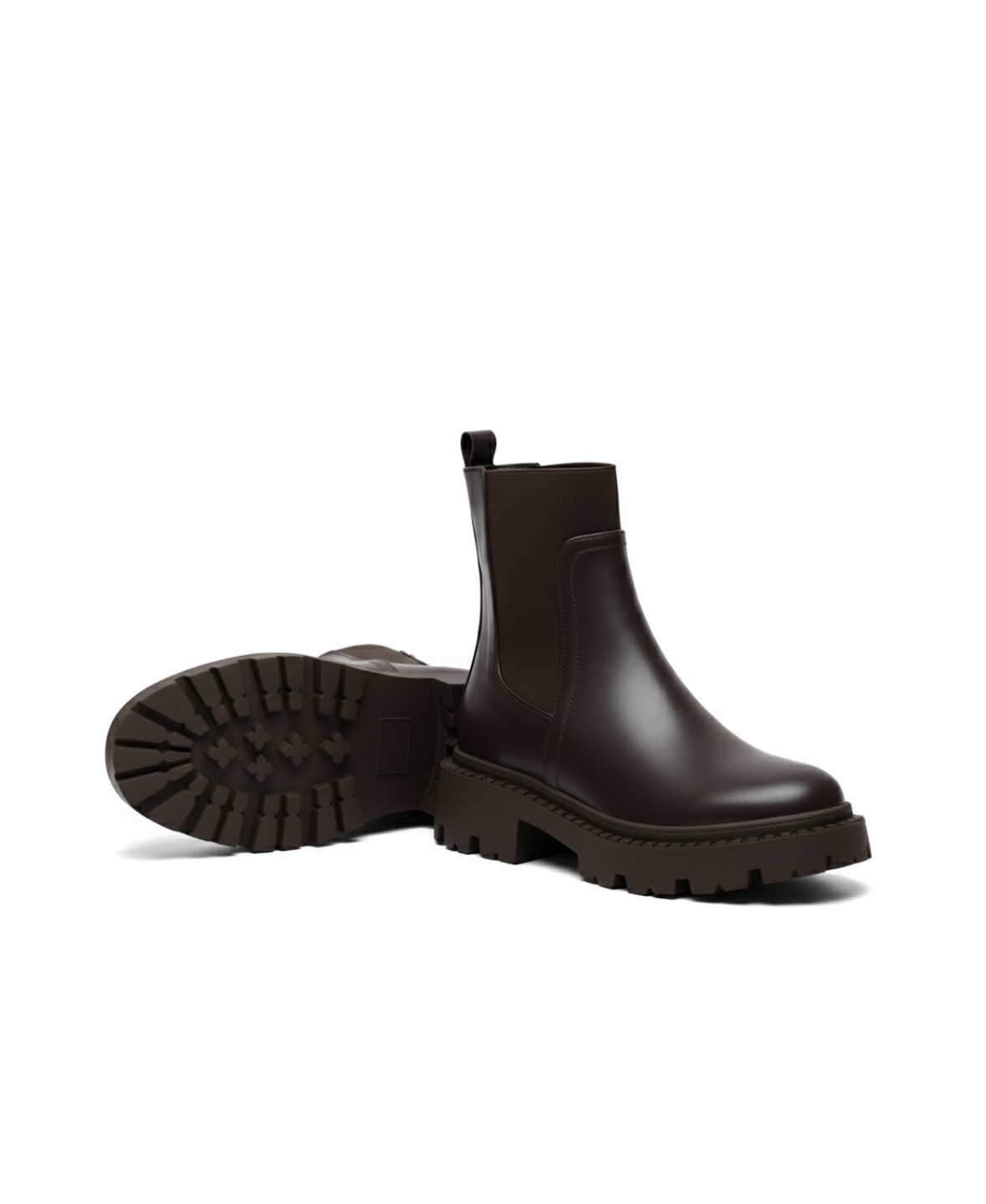 Bottes chelsea marron pour femme