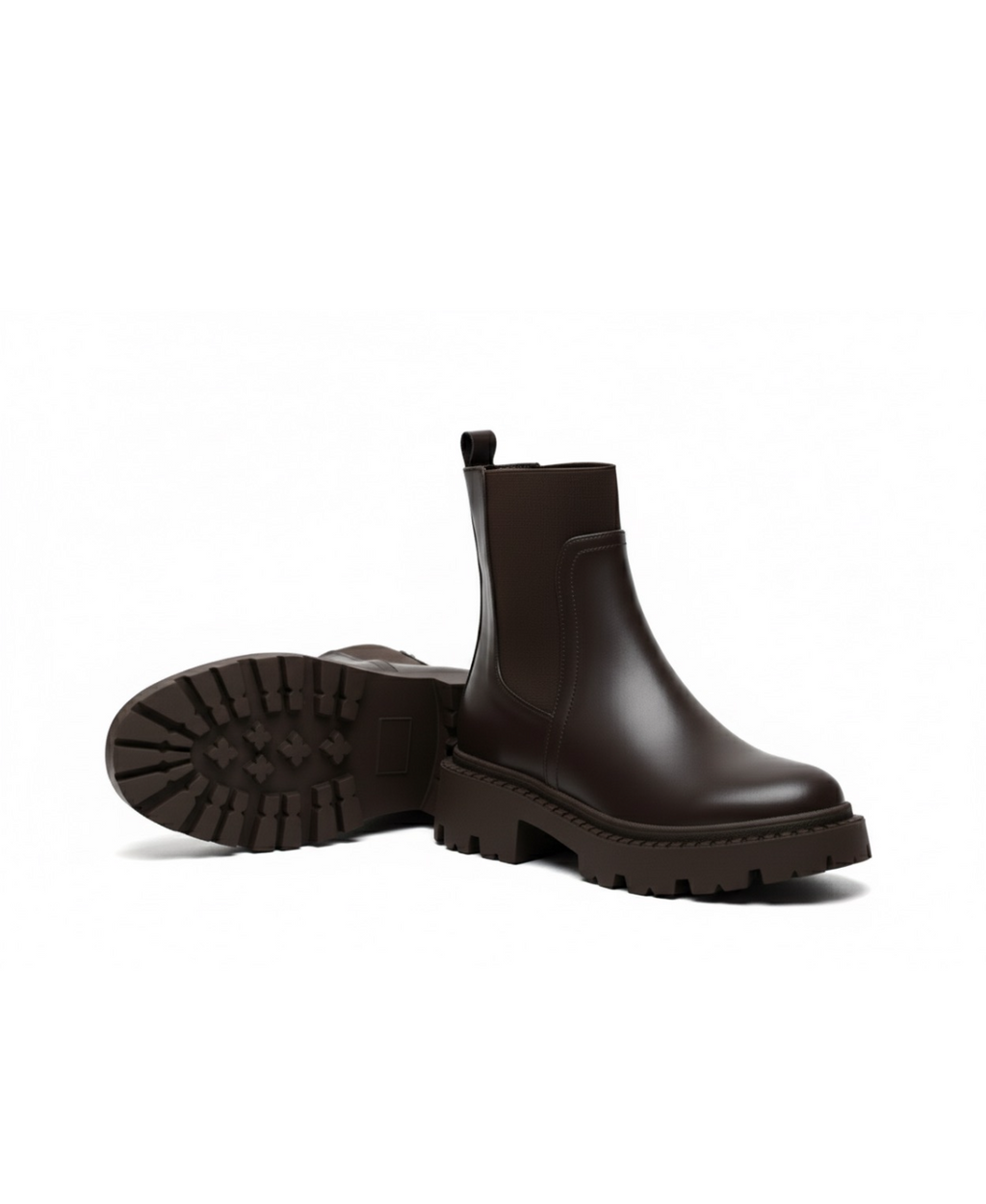 Bottes chelsea marron pour femme