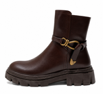 Bottines Chunky à Détails Métalliques