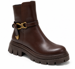Bottines Chunky à Détails Métalliques