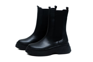 Boots Montantes  avec Semelle Épaisse – Style Urbain