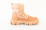 Bottes Patchwork Beige