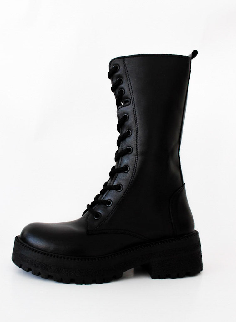 Dark Combat Boots