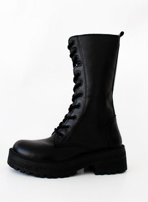Dark Combat Boots