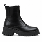 Bottes avec Fermeture Éclair et Semelle Crantée – vue de profil sur fond blanc