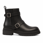 Bottines Biker – vue de profil sur fond blanc