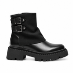 Bottines Plateforme avec Brides Biker – vue de profil